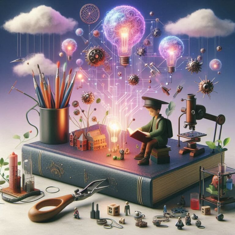 Education and imagination graphic